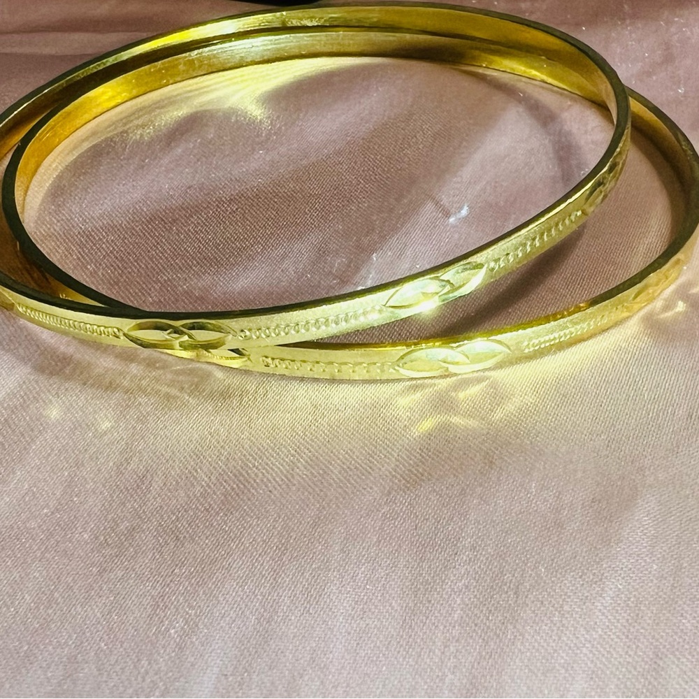 Indian yellow gold color bangle set 💎⭐️